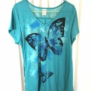 Faded Glory size XXL Butterfly Shirt